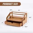 Coffee Syrup Rack Organizer 3 Tier With Cup Storage Box For Bar Bottle ...