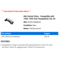 thumbnail image 2 of Idle Control Valve - Compatible with 1990, 1995 Ford Thunderbird 3.8L V6, 2 of 2