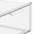 thumbnail image 5 of mDesign Plastic Wide Stackable Kitchen Storage Organizer with Pull Drawer, Clear, 5 of 8