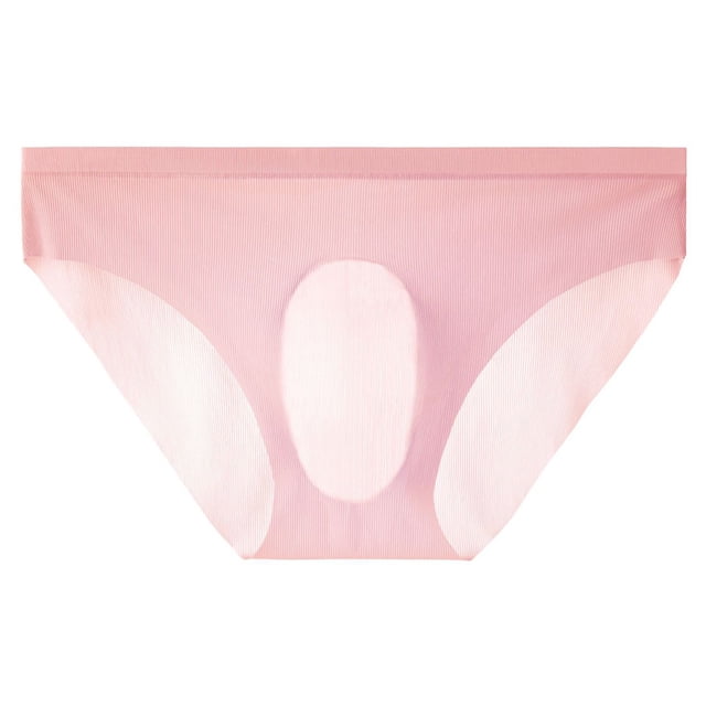 ylioge Silk Underwear for Men Briefs Lightweight Solid Color Stretchy Breathable Low Rise High-Cut Hipster Underpants