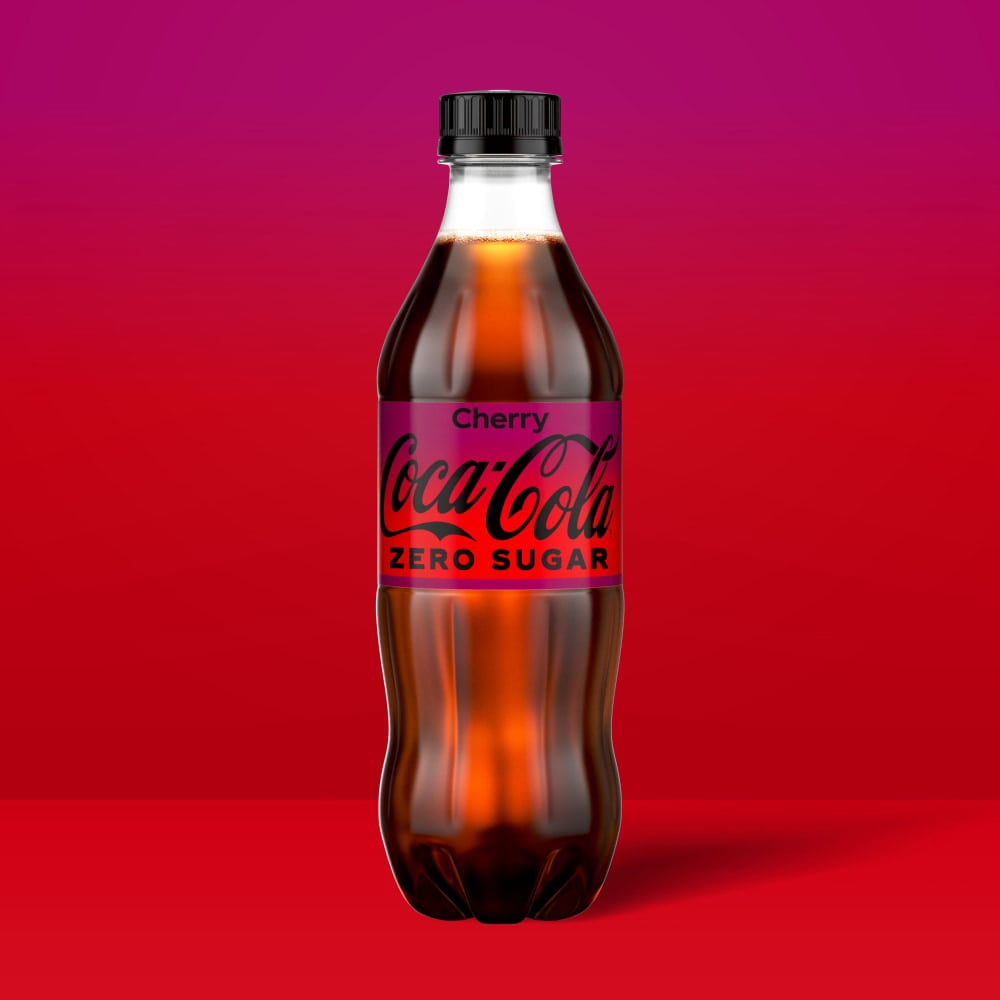 Coca-Cola Zero Sugar Cherry Soda Bottles 6 CT / 16.9 fl oz - 2 Box
