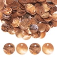 thumbnail image 1 of Uxcell 80-Pack Conchas Planas Naturales Redondas, Cuentas de Moneda Redonda Plana de 15 mm con Agujero, Concha de Madreperla para Joyería [Naranja Claro], 1 of 7