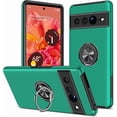 thumbnail image 1 of KOMI Pixel 7 Case, Google Pixel 7 Case with HD Screen Protector, Shockproof Google Pixel 7 Phone Case with 360° Magnetic Ring Holder Kickstand Phone Case for Google Pixel 7 Green, 1 of 5