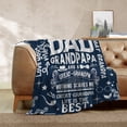 thumbnail image 4 of Gifts for Dad from Daughter to My Dad Blanket Best Gift for Fathers Day Birthday Christmas Valentines Day Bday Present Idea for Father Husband Men Him Healing Thoughts Throw Blanket 30x40 Inch, 4 of 7