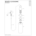 thumbnail image 3 of Kingston Brass SD1976AC American Classic Soap Dispenser, Antique Copper, 3 of 4