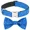Blue, variant on Jumpress Bling Dog Collar with Bow for Small Medium Dogs, Cute Girl Dog Bow Tie Collar (Pink, XS)