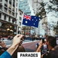 thumbnail image 5 of G128 30 Pack Handheld Australia Australian Stick Flags | 4x6 In | Printed 150D Polyester, Country Flag, Solid Plastic Stick, Spear White Tip, 5 of 10