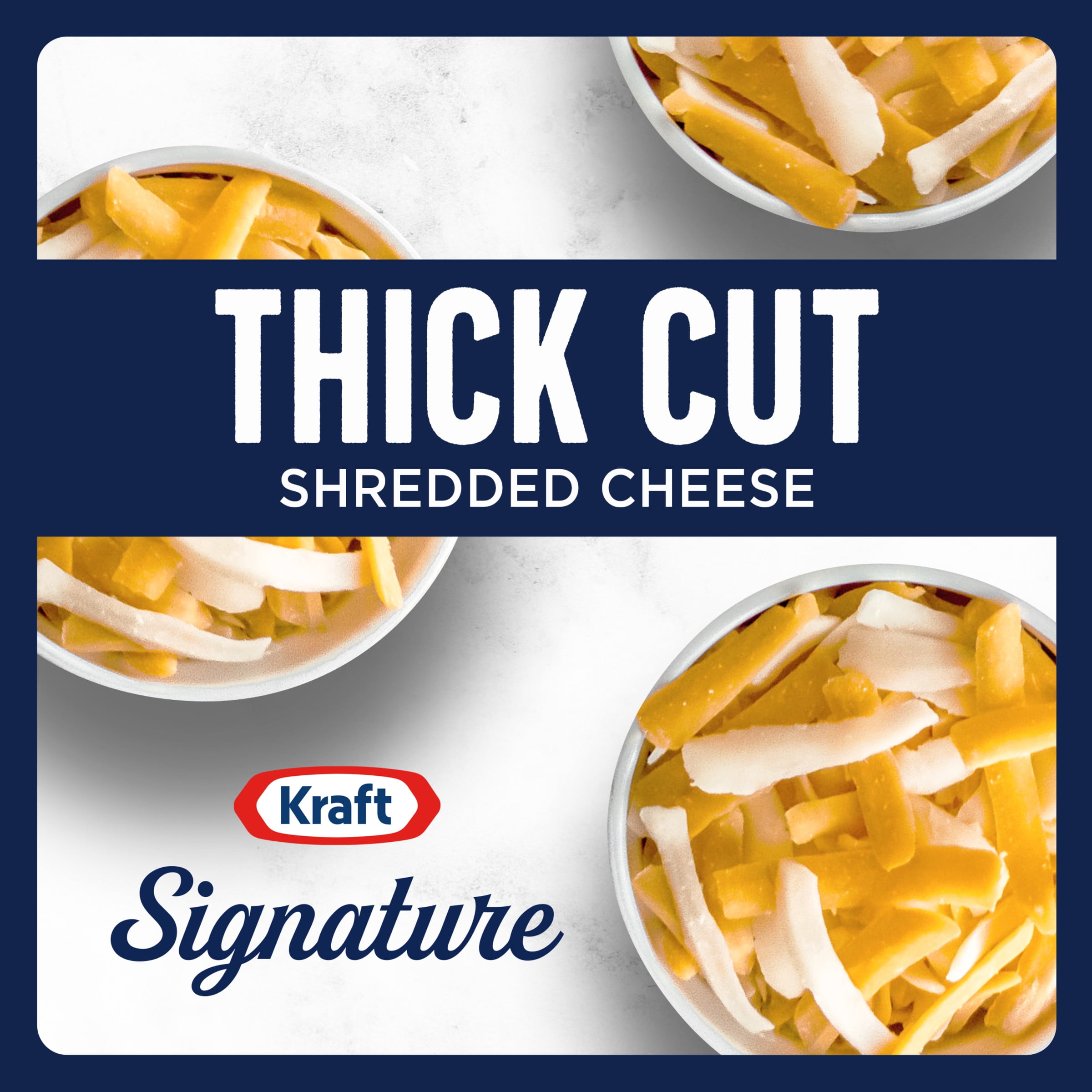 Kraft Signature Shredded Natural Cheese Mexican Blend, 8 oz. (Refrigerated)