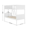 thumbnail image 5 of Flash Furniture Dallas Convertible Bunk Bed with Ladder Twin Over Twin White (MG090031TTBWH), 5 of 15