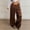 Brown, variant on Barrel Jeans for Women Trendy High Waisted Pull On Wide Leg Cropped Leopard Cheetah Print Stretchy Denim Pants Flowy Silhouette Featuring Bold Leopard Print Gray M
