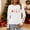 White, variant on Christmas Tree Shirt Women Christmas Embroidered Trees Long Sleeve Shirts Gift Xmas Graphic Tee Tops