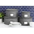 thumbnail image 6 of China Storage Containers for Dinner Plates - 12" W x 7" H - Includes 12 Felt Dividers - Stackable Case with Padded Interior, 6 of 6