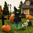 thumbnail image 3 of 4.3ft Halloween Decorations Witch Garden Stakes, Witch Riding a Broomstick Yard Decor, Haunt House Props for Outdoor Garden Lawn Party Decor, 3 of 5