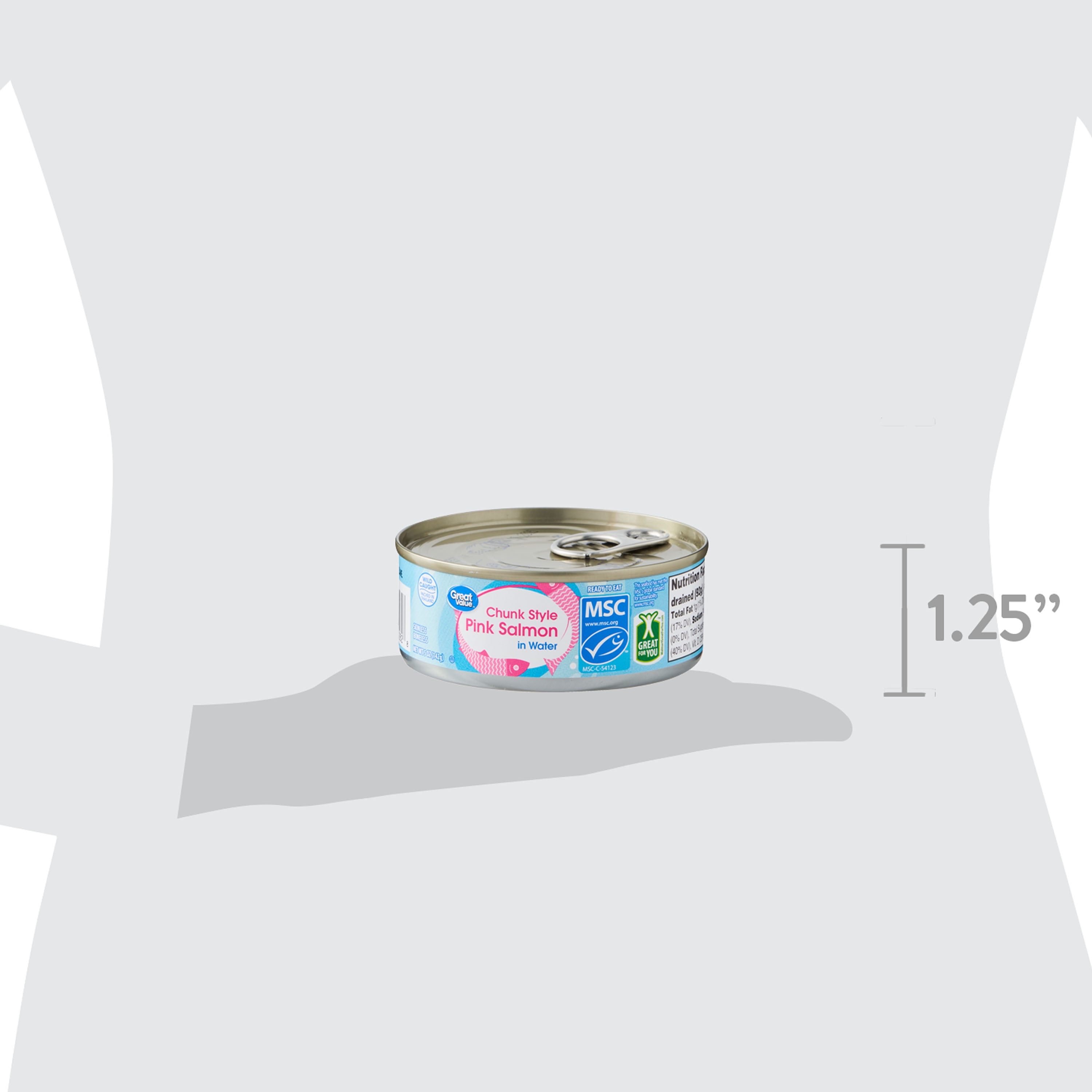 Great Value Chunk Style Pink Salmon Skinless Boneless, 5 oz