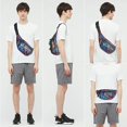 thumbnail image 3 of Riñonera de cintura, riñonera de moda para mujeres y hombres, riñonera ajustable con 4 bolsillos para correr y hacer senderismo negro, 3 of 5