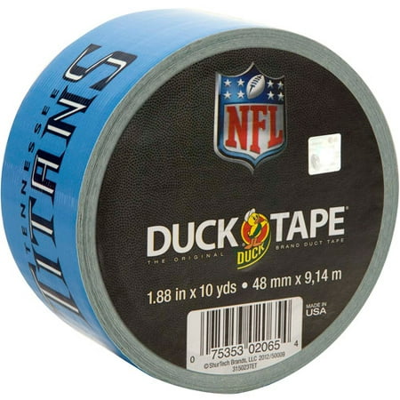 Duck Brand Duct Tape, NFL Duck Tape, 1.88" x 10 yard, Tennessee Titans