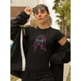 thumbnail image 2 of Colors Long Hair Girl In Sharp Effect T-Shirt Women -Image by Shutterstock, Female Large, 2 of 4