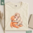 thumbnail image 2 of Monkey Punch Shirt, Monkey Punch Graphic Tee, Baby Monkey Plush Top, Mothers Day Tee, Animal Lover Mother Gift Cute Cozy Mom, 2 of 6