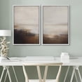 thumbnail image 4 of IDEA4WALL Framed Canvas Print Wall Art Set Abstract Neutral Landscape Subtle Brown and Gray Tones Modern Minimalist Style Digital Art Relax/Calm Contemporary for Home Decor - 16"x24"x2 White, 4 of 5