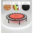 thumbnail image 2 of Trampolín Fitness, Neon, portátil para Ejercicio en casa, Rebote Resistente con resortes de Acero, Estructura Metálica Resistente, Capacidad 150 kg, 2 of 6