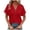 Womens Tops Red, variant on 4X-5X Plus Size Eyelet Tops for Women Hollow-Out Short Sleeve T Shirts Womens Casual Solid Color Pullover Button V Neck Summer Beach Tees Top