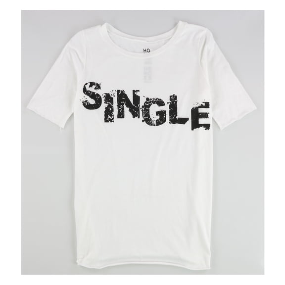 Hometown Heroes Womens Single Graphic T-Shirt, White, Small