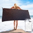 thumbnail image 2 of ZNDUO Bath Towel, Line Texture Pattern Oversized Quick Dry Bath Towel Beach Towel - 27.5"x55", 2 of 8