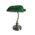 thumbnail image 1 of Simple Designs Lampe Bancaire Traditionnelle Mini avec Abat-Jour en Verre, 1 of 3