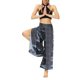 thumbnail image 1 of VISgogo Pantalones de pierna ancha de verano para mujer, pantalones sueltos sueltos de tiro medio con estampado bohemio con divisiones para yoga, playa, vacaciones VISgogo  moda, 1 of 7