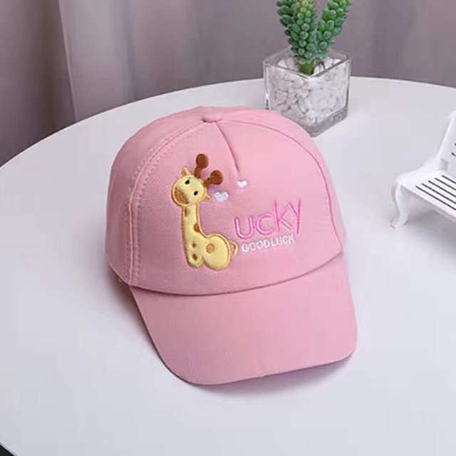 Sombrero de protección solar Niñas Primavera Verano Dibujos animados Niños Hip Hop Niños Sombreros y gorras Gorras de béisbol Sombrero para niños pequeños Bebé 2-8 años RedAdjustable Gao Jinjia LED