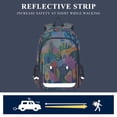 thumbnail image 5 of FORMRS Unisex School Backpack 17" Student Travel Bag with Laptop Compartment, Art Plants, 5 of 7