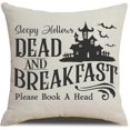 thumbnail image 2 of Halloween Decor Throw Pillow Covers Set of 4 Halloween Decorations Farmhouse Saying Fall Pillow Covers, 2 of 5