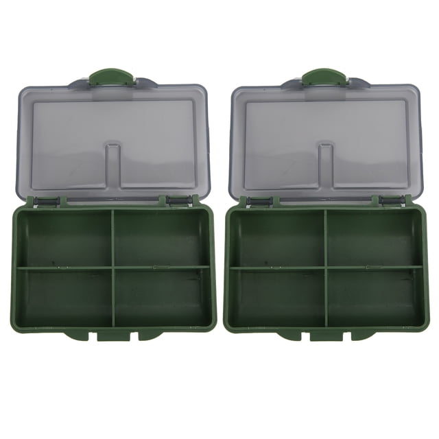 Bait Storage Case,2Pcs Fishing Hook Bait Carp Fishing Tackle Box Fishing Lure Boxes Revolutionary Design