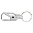 thumbnail image 3 of iPick Image for for Infiniti Logo Silver Carabiner-style Snap Hook Metal Key Chain, Official Licensed, 3 of 5