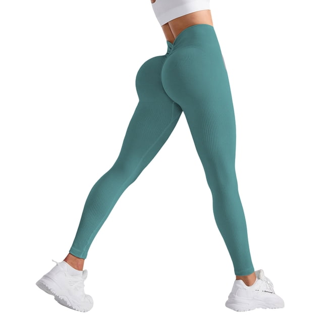 DAFEI Workout Leggings for Women High Waisted Seamless Track Pants 31" for Yoga Gym