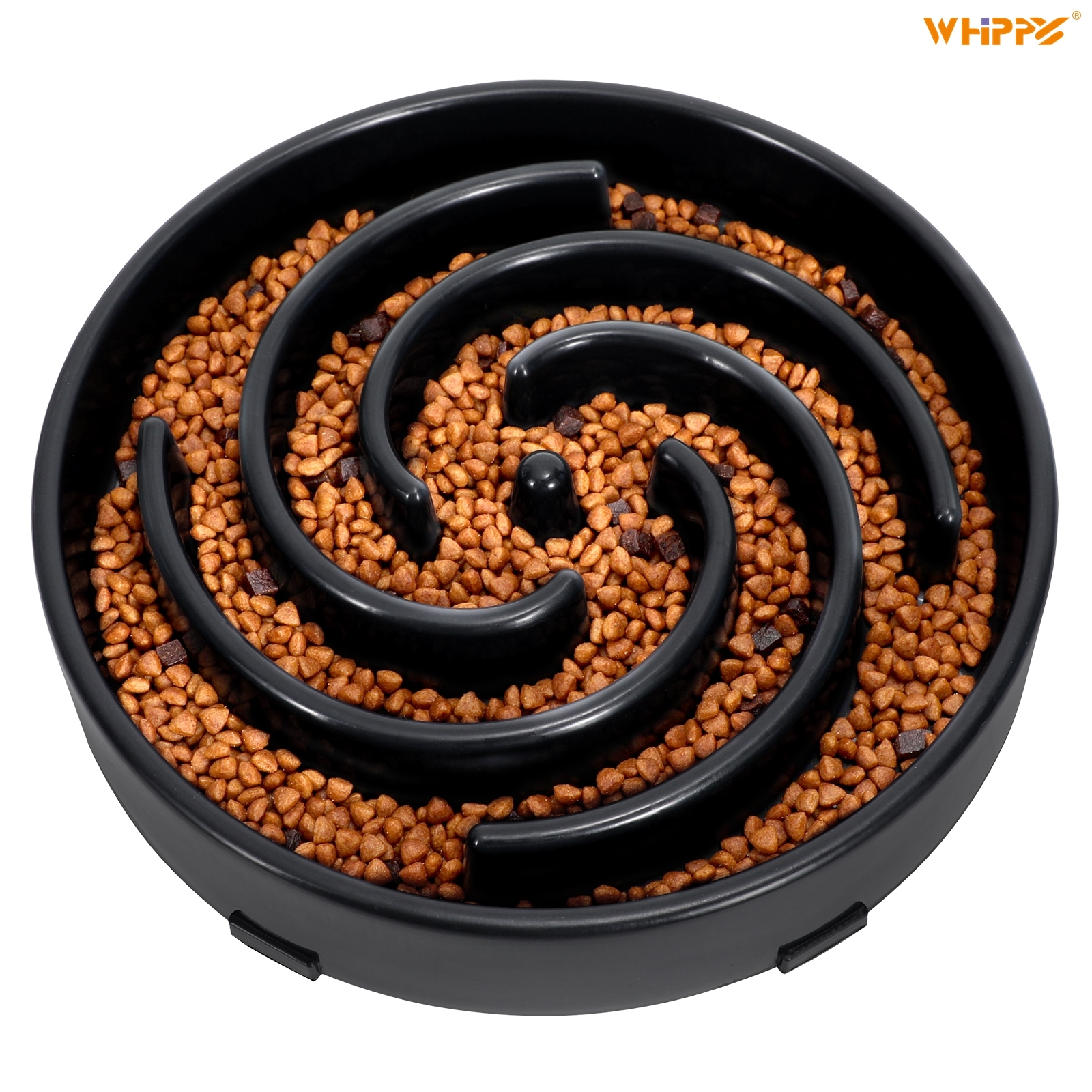 Whippy Slow Feeder Dog Bowl Black photo 8