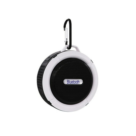 C6 Portable Mini Waterproof Stereo Loudspeaker TF Wireless Bluetooth-compatible Speaker-White