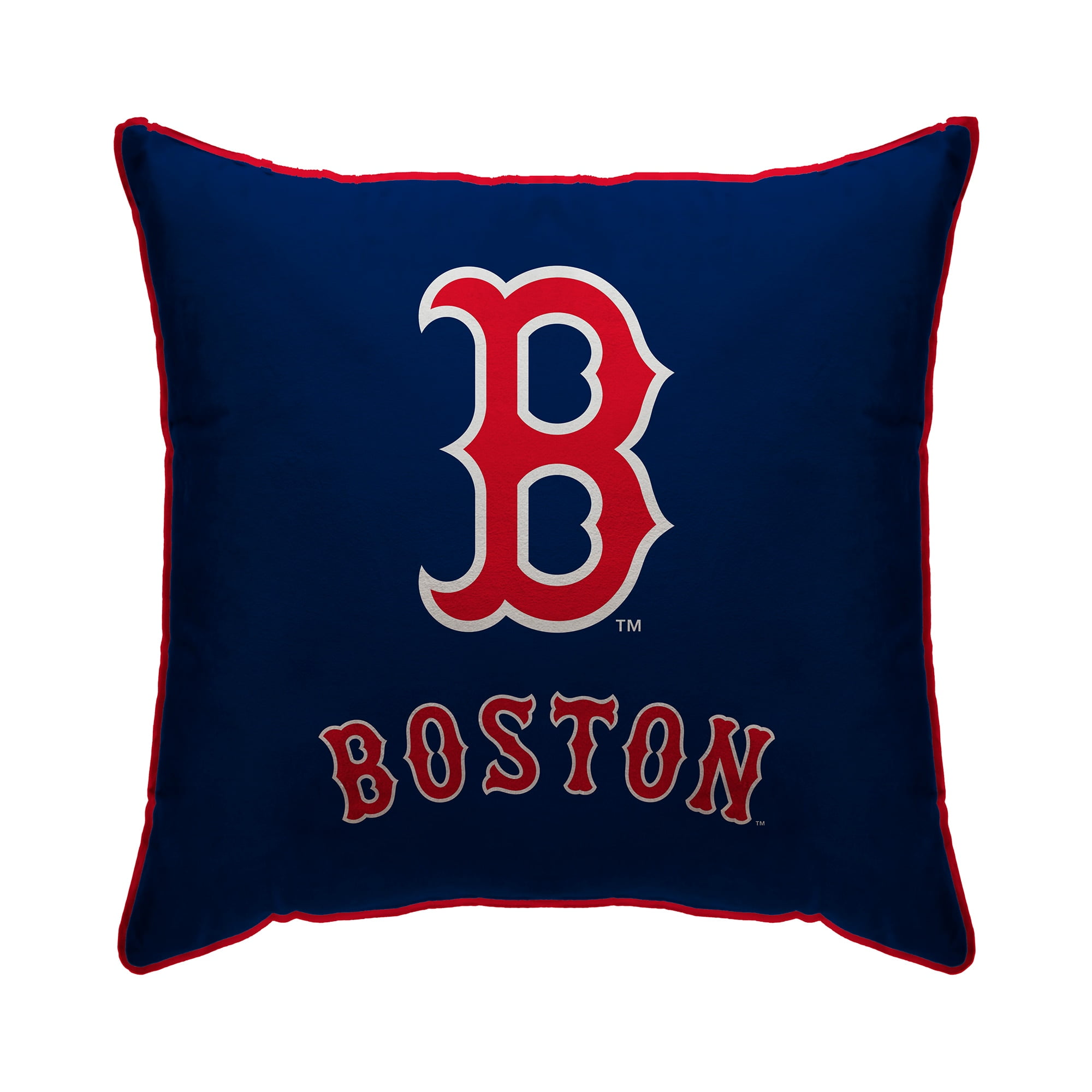 Boston Red Sox 18" x 18" Plush Team Logo Decorative Throw Pillow Blue