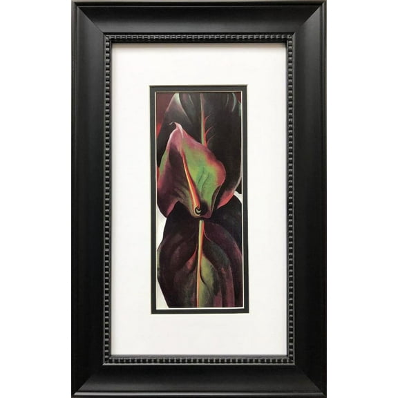Georgia O'Keeffe "Canna Leaves" 1925 Art Print Custom Framed Generic
