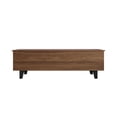 thumbnail image 3 of Home Design Auburn Storage Cabinet Bench with Hidden Compartment, Sturdy Construction, Multi-Purpose Design for Entryway, Bedroom, or Living Room, Brown, 3 of 10