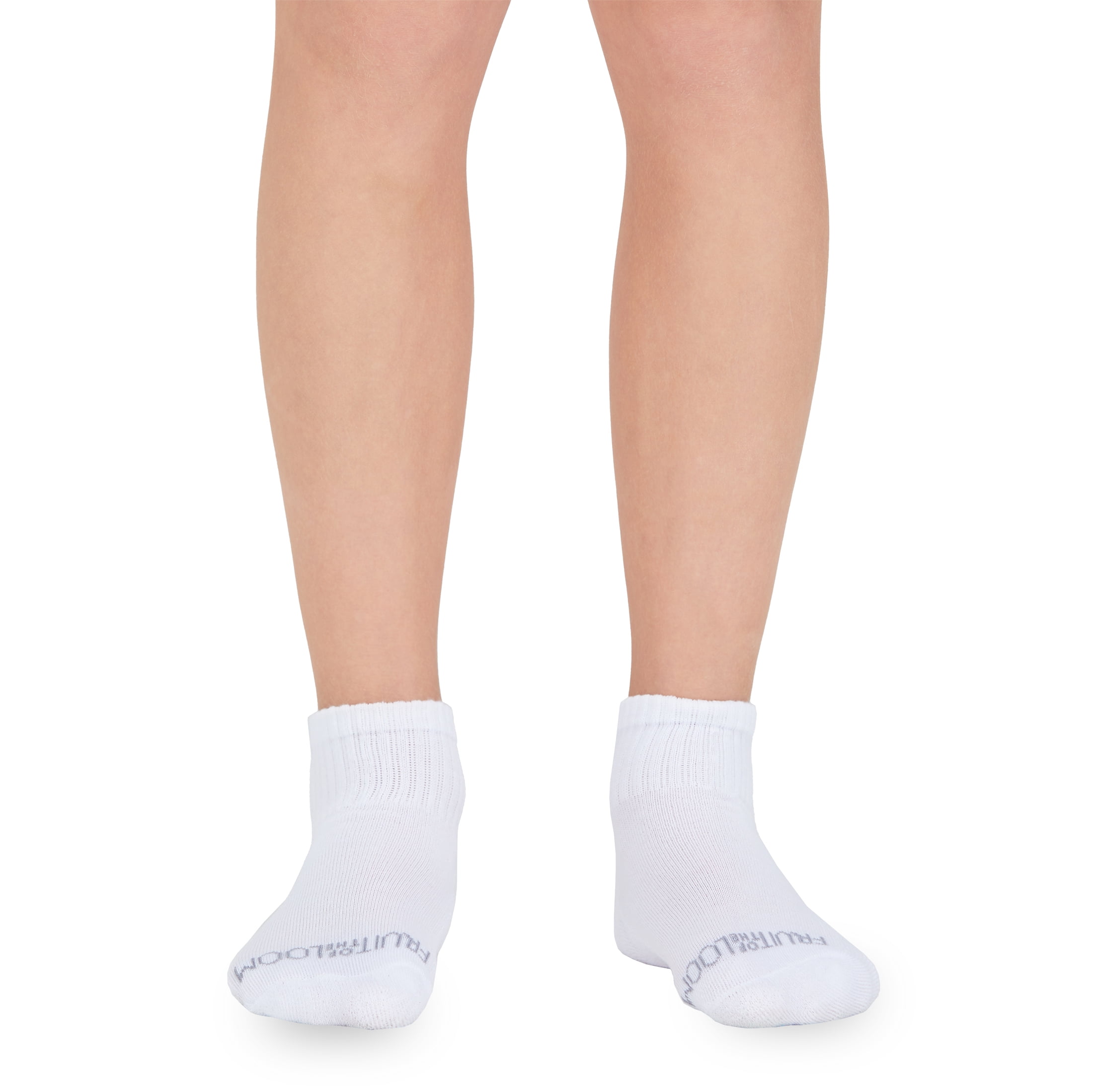 Fruit of the Loom All Day Comfort Boys Ankle Socks, Sizes 4.5-9, 10-Pack