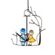 thumbnail image 1 of Colgante de ventana con arte colorido Fiudx para decoración de parejas regalo, 1 of 6