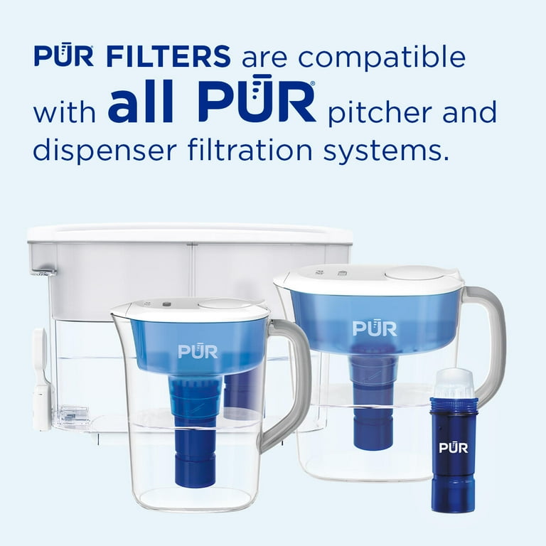 PUR Water Pitcher/Dispenser Replacement Filter with Lead Reduction, 1 Pack, Blue PUR Water Pitcher/Dispenser Replacement Filter with Lead Reduction, 1 Pack, Blue