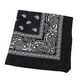 thumbnail image 3 of Naiovety Moda Hip Hop algodón pañuelo cuadrado bufanda negro rojo Paisley diadema impresa para mujeres/hombres/niños/niñas sombreros Almacenamiento y organización del hogar negro, 3 of 6