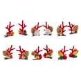 thumbnail image 2 of Inteprter Bonita pinza para el pelo navideña disponible en para fiestas, regalos de Navidad, horquilla navideña Kits de decoración para fiestas rojo Cuerno del ciervo, 2 of 6