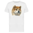 thumbnail image 1 of Akita Dog Head Painting Tee Men's -Image by Shutterstock, 1 of 1