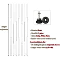 thumbnail image 2 of Modern Privacy Screens Post, Wall Partition Room Divider Floor to Ceiling for Home Office Hotel, 70 to 300 Cm Tall, Small Space Decor Divider Column(2pcs), 2 of 7