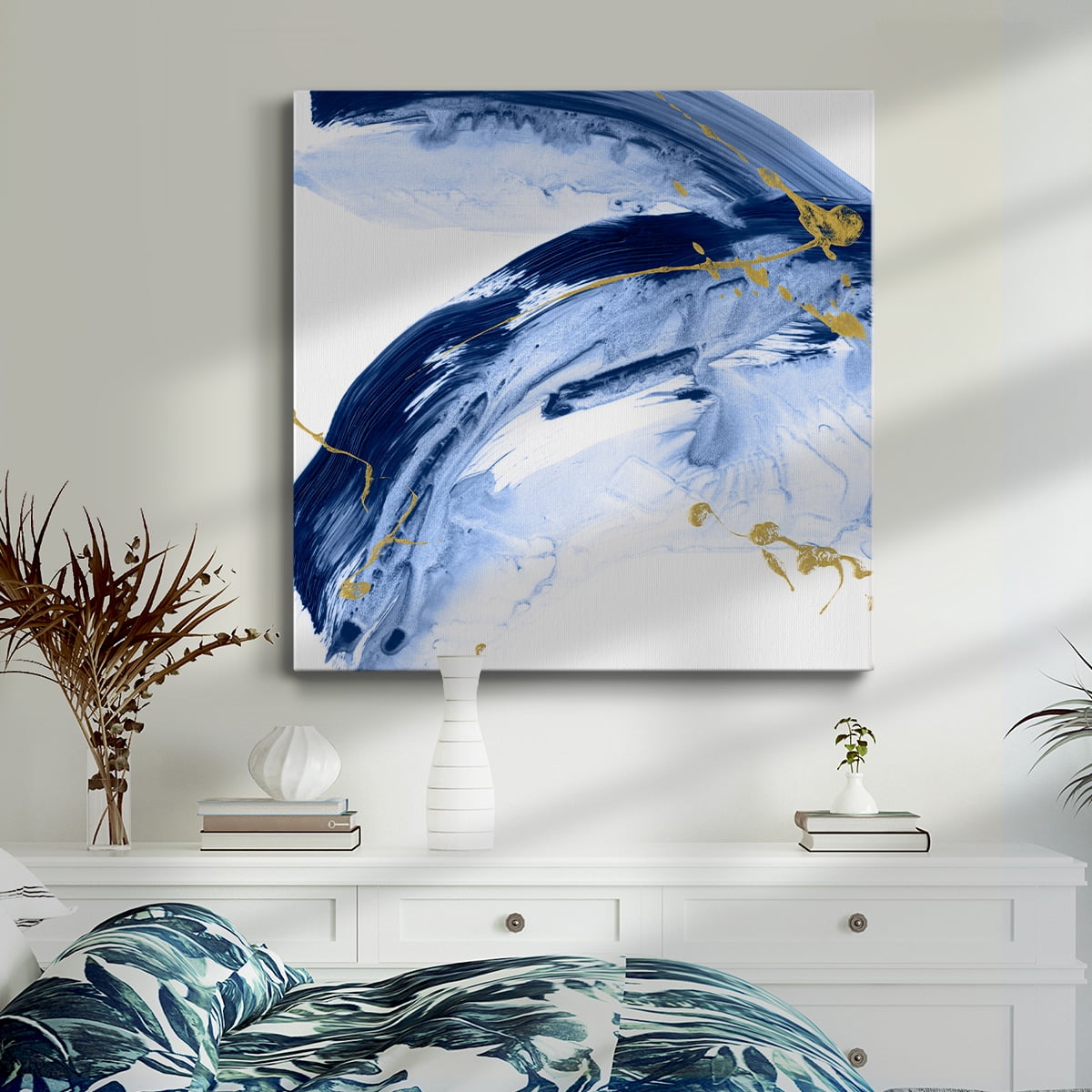 Wexford Home Golden Current IV-Premium Gallery Wrapped Canvas, 10" x 10" - Ready to Hang