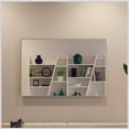 thumbnail image 2 of Eviva Sax 48 in. Brushed Chrome Framed Bathroom Wall Mirror, 2 of 9