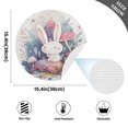 thumbnail image 5 of Round Grid Placemat ,One Sizex4, Round Placemat, PVC Plate Mat，15.4 Inch Non-Slip and Heat Resistant, Table Placemat, Dining Room Placemat Rabbit and Mushroom, 5 of 7